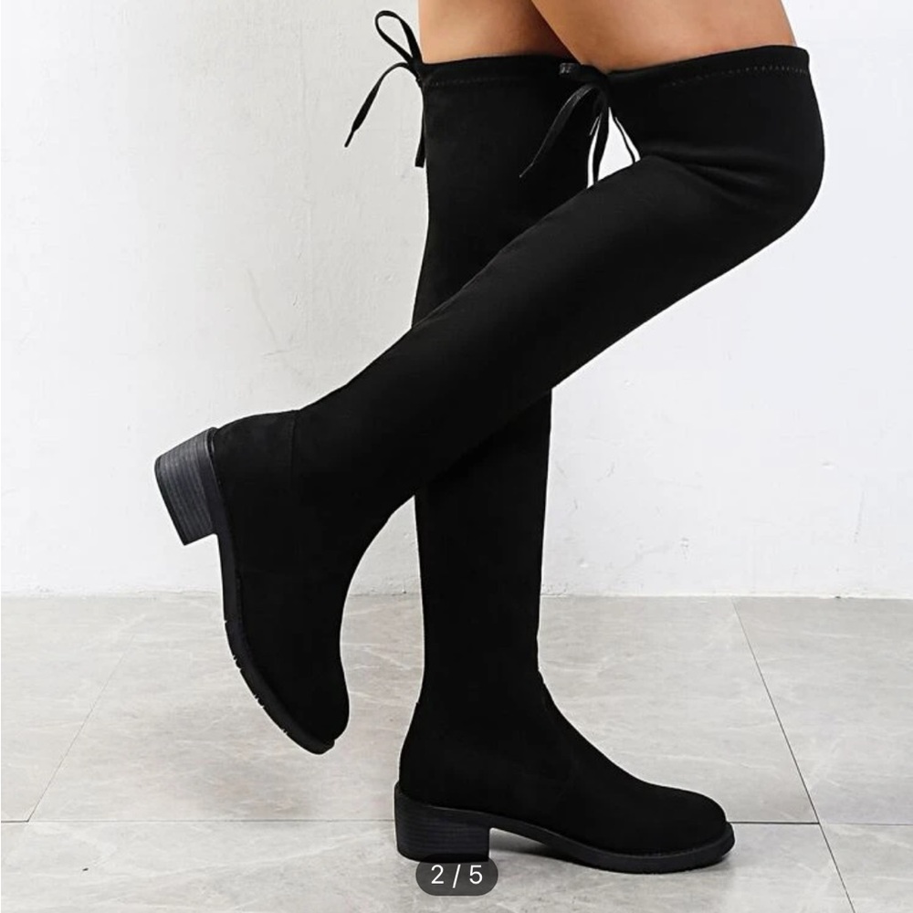 Shein Black Over-Knee Boots